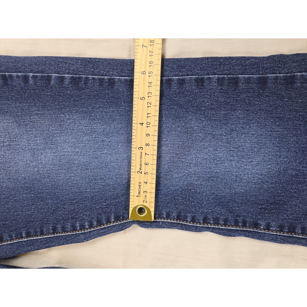 Levis 725 High Rise Bootcut Pants Womens 28 Blue Med Wash Stretch Jeans 28x30 - Picture 6 of 10